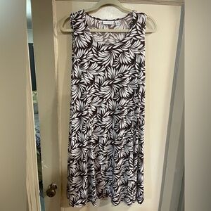 Susan Graver Liquid Knits Brown Flowy Sleeveless M Bin 2